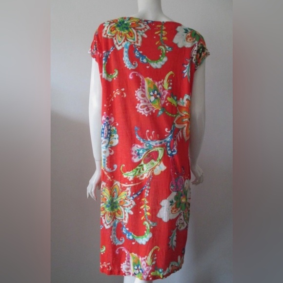 Ralph Lauren Red Sheath Midi Dress - Picture 2 of 6